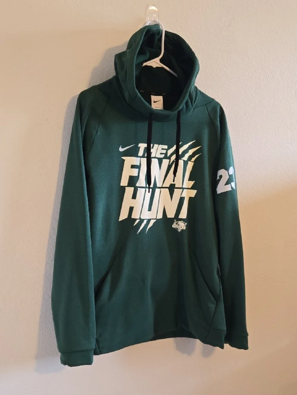 Nike ECHL Utah Grizzles 'The Final Hunt' #23 Hoodie - Forest Green - Large